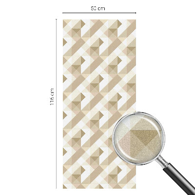 Samolepiaca fólia na sklo vitrážová Trojuholníkové vzory