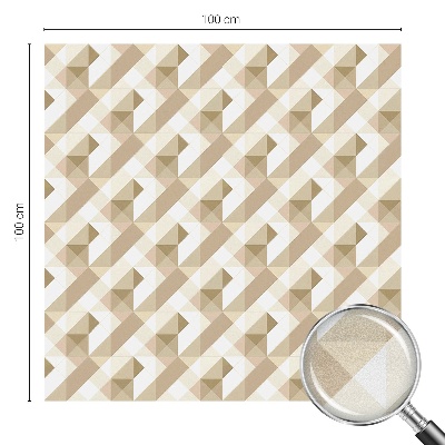 Samolepiaca fólia na sklo vitrážová Trojuholníkové vzory