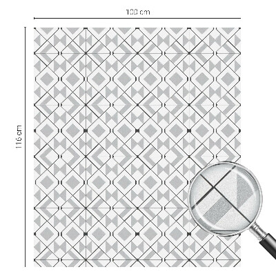 Nepriehľadná fólia na okno Geometrické vzory