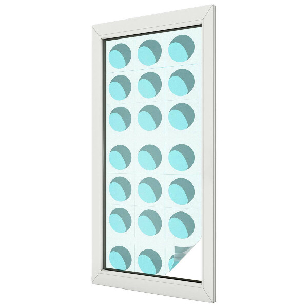 Matná fólia na okno vitráž Moderné kolesá