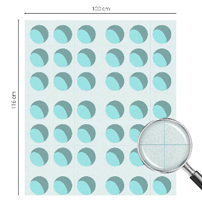 Matná fólia na okno vitráž Moderné kolesá