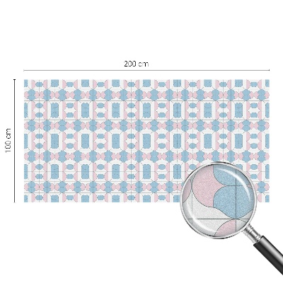 Samolepiaca fólia na sklo vitrážová Pastelové vzory