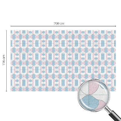 Samolepiaca fólia na sklo vitrážová Pastelové vzory