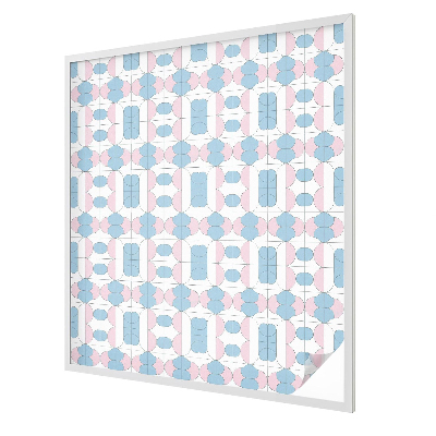 Samolepiaca fólia na sklo vitrážová Pastelové vzory