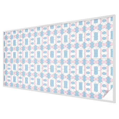 Samolepiaca fólia na sklo vitrážová Pastelové vzory