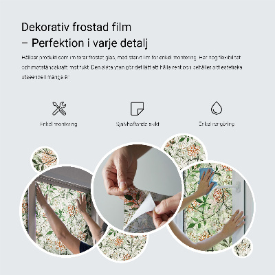 Samolepiaca fólia na sklo vitrážová Pastelové vzory