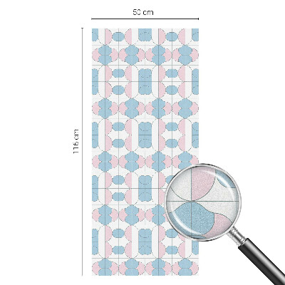 Samolepiaca fólia na sklo vitrážová Pastelové vzory