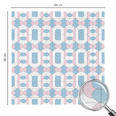 Samolepiaca fólia na sklo vitrážová Pastelové vzory