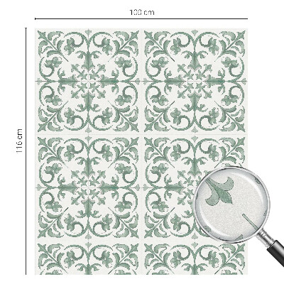 Fólia na sklo na ochranu súkromia Rastlinné ozdoby