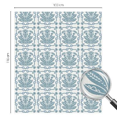 Ochranná fólia na sklo vitráž Kvetinový vzor