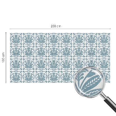 Ochranná fólia na sklo vitráž Kvetinový vzor