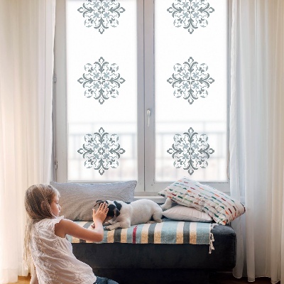 Samolepiaca fólia na sklo vitrážová Klasický ornament