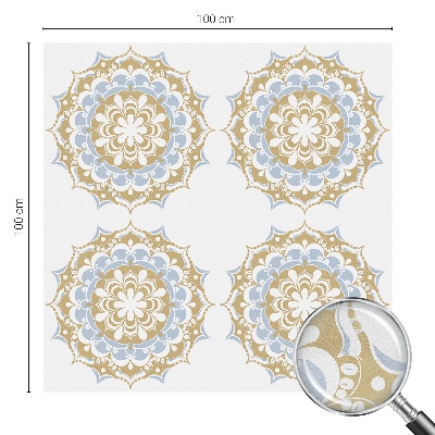 Fólia na sklo na ochranu súkromia Boho mandaly