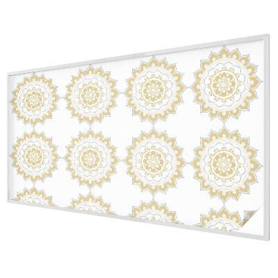 Samolepiaca fólia na sklo vitrážová Kvetinová mandala