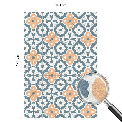 Matná fólia na okno vitráž Mozaikové kvety