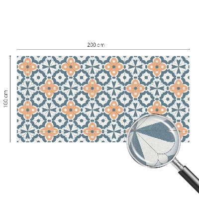 Matná fólia na okno vitráž Mozaikové kvety