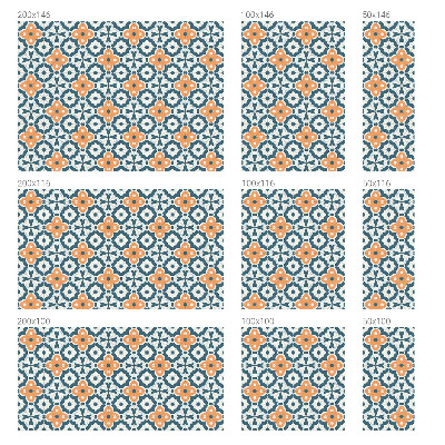 Matná fólia na okno vitráž Mozaikové kvety