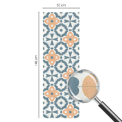 Matná fólia na okno vitráž Mozaikové kvety