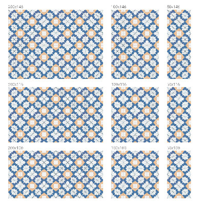 Fólia na sklo na ochranu súkromia Symetrické vzory