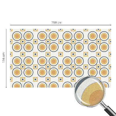 Nepriehľadná fólia na okno Retro kruhy