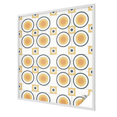 Nepriehľadná fólia na okno Retro kruhy