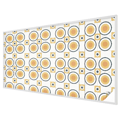 Nepriehľadná fólia na okno Retro kruhy