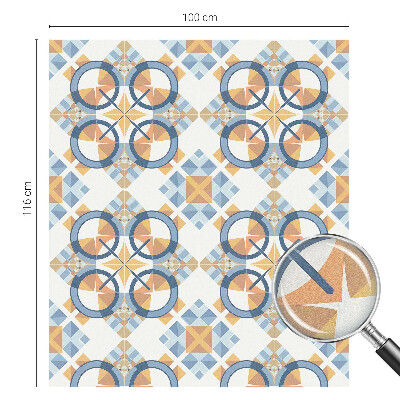 Matná fólia na okno vitráž Geometrický vzor