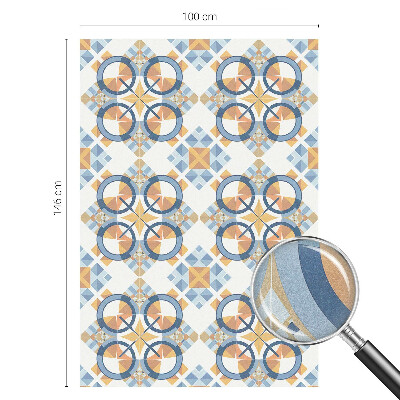 Matná fólia na okno vitráž Geometrický vzor