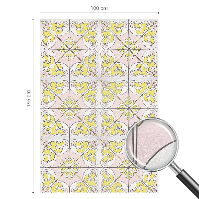 Ochranná fólia na sklo vitráž Abstraktné kvety