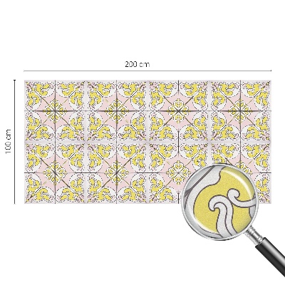 Ochranná fólia na sklo vitráž Abstraktné kvety