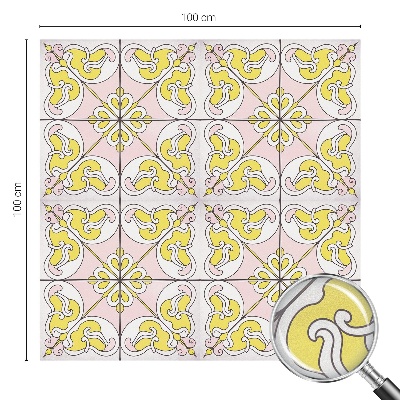 Ochranná fólia na sklo vitráž Abstraktné kvety