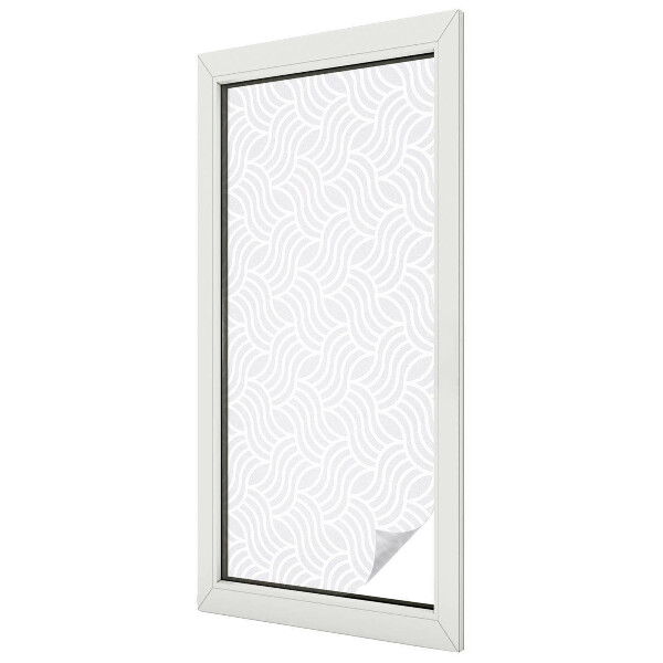 Samolepiaca fólia na sklo vitrážová Vlny harmónie