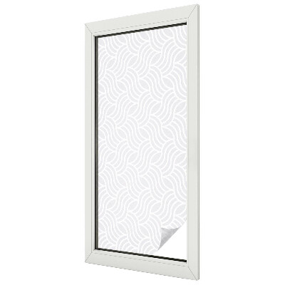 Samolepiaca fólia na sklo vitrážová Vlny harmónie