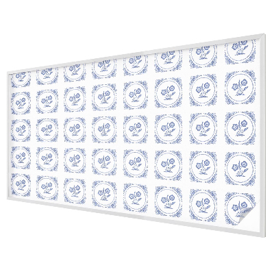 Matná fólia na okno vitráž Jemné kvety