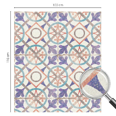 Ochranná fólia na sklo vitráž Farebné mozaiky