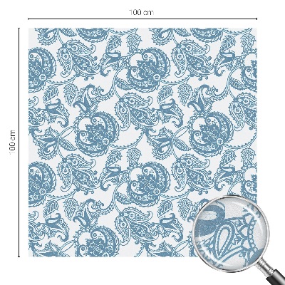 Fólia na sklo na ochranu súkromia Modré ozdoby