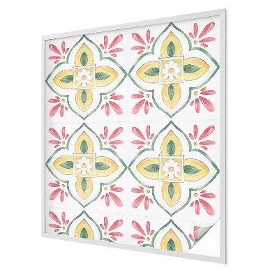 Ochranná fólia na sklo vitráž Kvetinový ornament