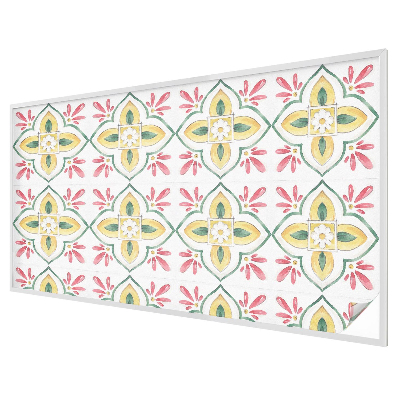 Ochranná fólia na sklo vitráž Kvetinový ornament