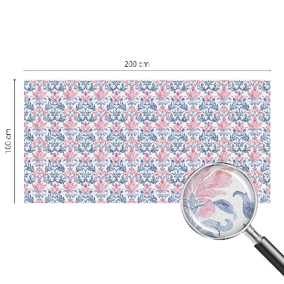 Matná fólia na okno vitráž Kvetinová symetria