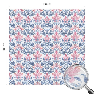 Matná fólia na okno vitráž Kvetinová symetria