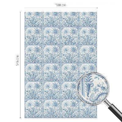 Samolepiaca fólia na sklo vitrážová Tropická krajina