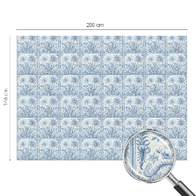 Samolepiaca fólia na sklo vitrážová Tropická krajina