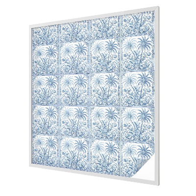 Samolepiaca fólia na sklo vitrážová Tropická krajina