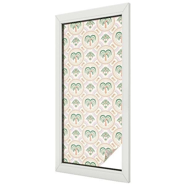 Fólia na sklo na ochranu súkromia Exotické palmy