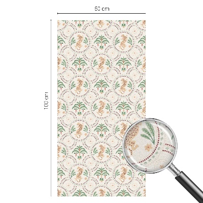 Nepriehľadná fólia na okno Palmový leopard