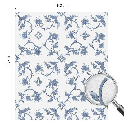 Nepriehľadná fólia na okno Kvetinový ornament