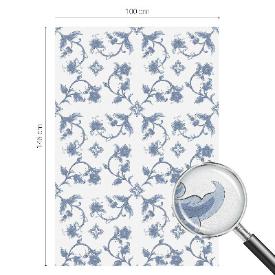 Nepriehľadná fólia na okno Kvetinový ornament