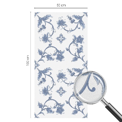 Nepriehľadná fólia na okno Kvetinový ornament