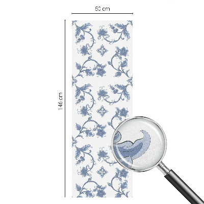 Nepriehľadná fólia na okno Kvetinový ornament