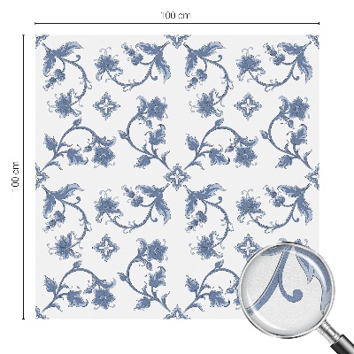 Nepriehľadná fólia na okno Kvetinový ornament